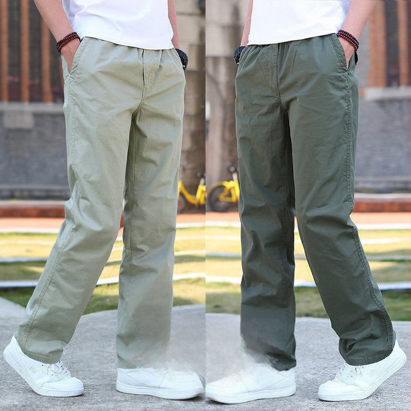 Vyrinės kelnės su tiesia kirpimo linija, poliesterio audinys, fliso pamušalas, tinkamos visoms sezonoms