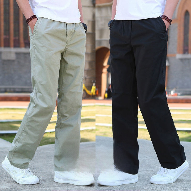 Vyrinės kelnės su tiesia kirpimo linija, poliesterio audinys, fliso pamušalas, tinkamos visoms sezonoms