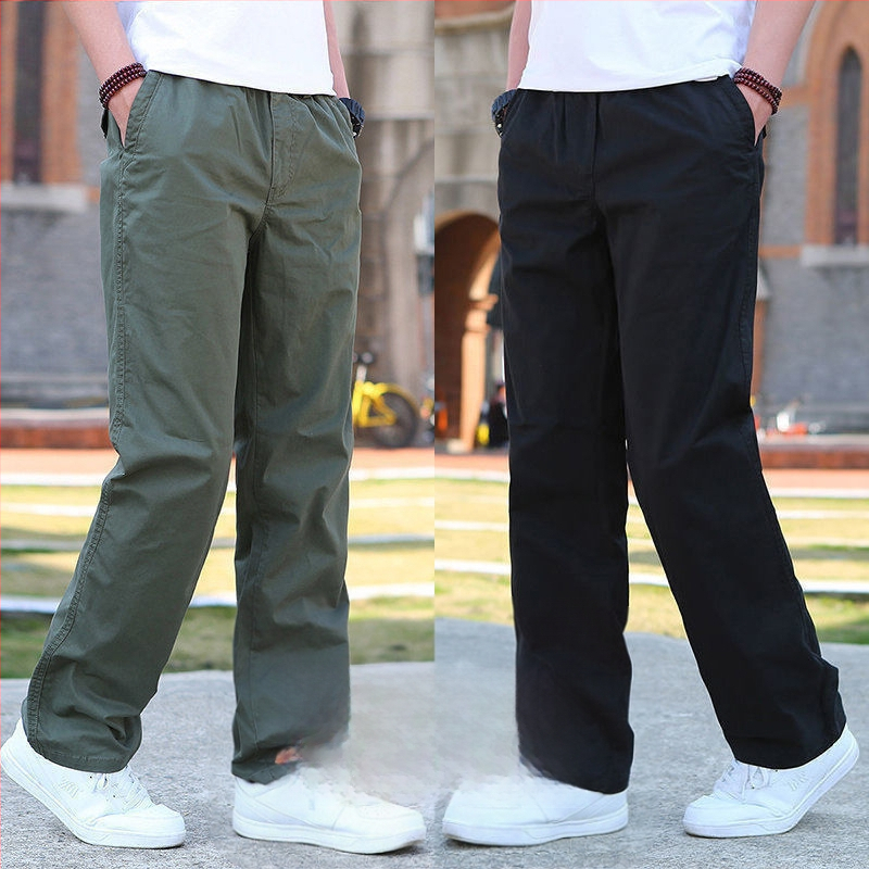 Vyrinės kelnės su tiesia kirpimo linija, poliesterio audinys, fliso pamušalas, tinkamos visoms sezonoms