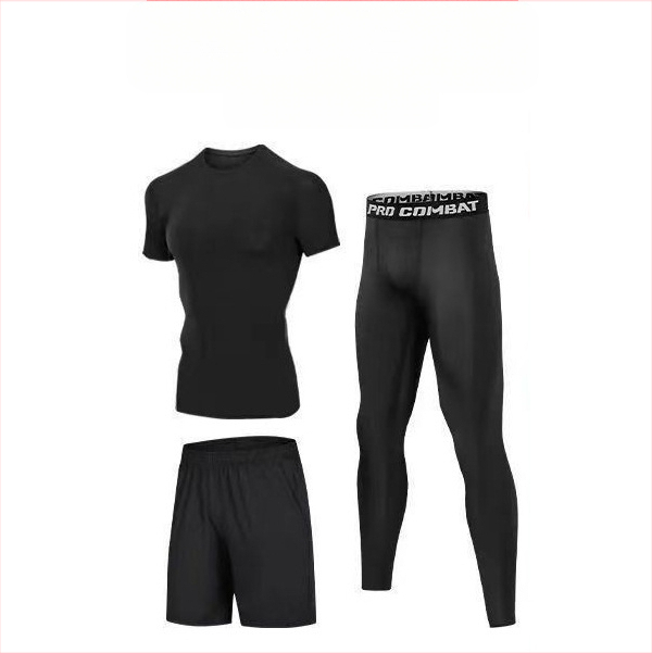 Унисексов спортен комплект с дълъг ръкав, бързосъхнеща дишаща материя полиестер-спандекс, cropped pants, за бягане, футбол и баскетбол