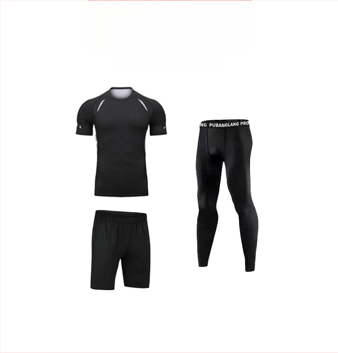 Унисексов спортен комплект с дълъг ръкав, бързосъхнеща дишаща материя полиестер-спандекс, cropped pants, за бягане, футбол и баскетбол