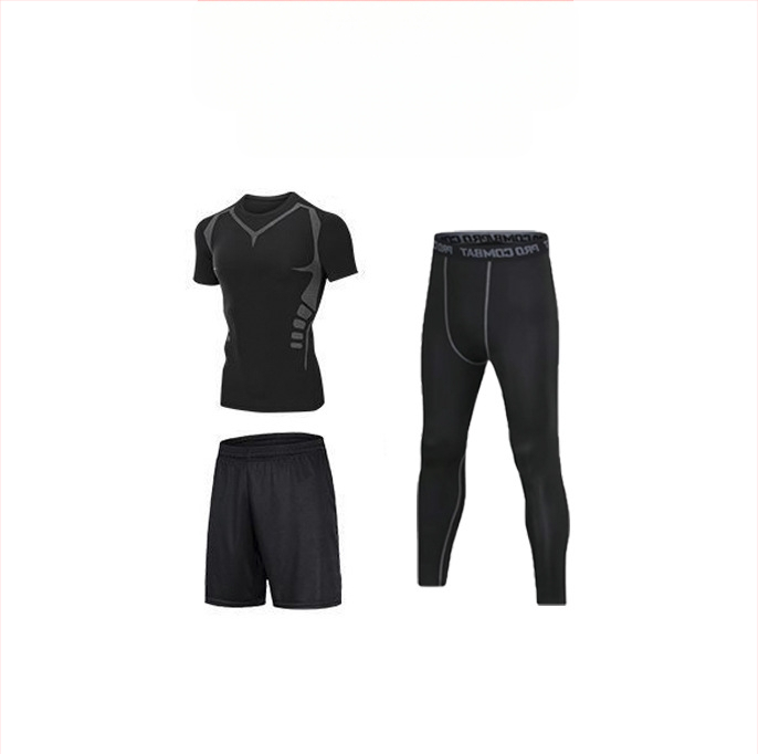 Унисексов спортен комплект с дълъг ръкав, бързосъхнеща дишаща материя полиестер-спандекс, cropped pants, за бягане, футбол и баскетбол