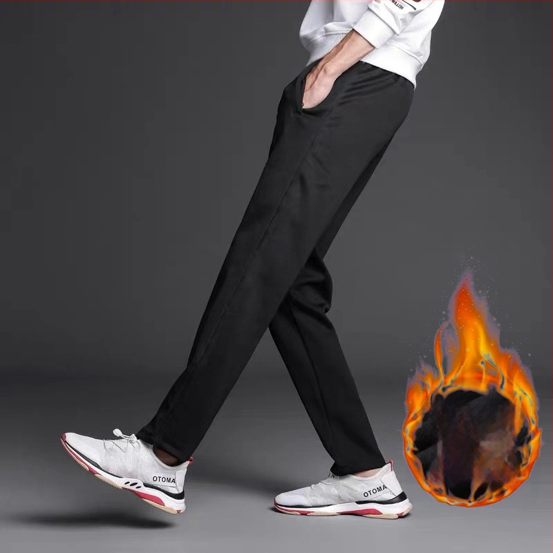 Χειμερινά παντελόνια σχολικής στολής με βελούδινο επένδυση, με δύο ρίγες, μεσαία μέση, 100% πολυεστέρας – αθλητικά παντελόνια για σχολείο