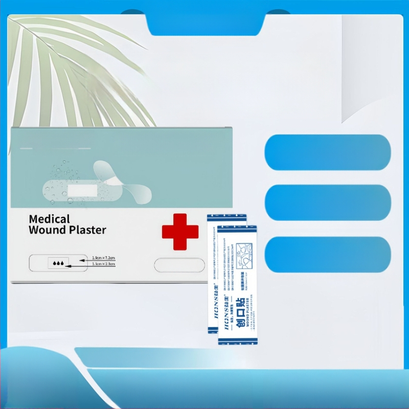 Elastinio audinio apvalus vandeniui atsparus tvarstis, 100 vnt, vienkartinis, skirtas kraujo paėmimui ir pėdos apsaugai