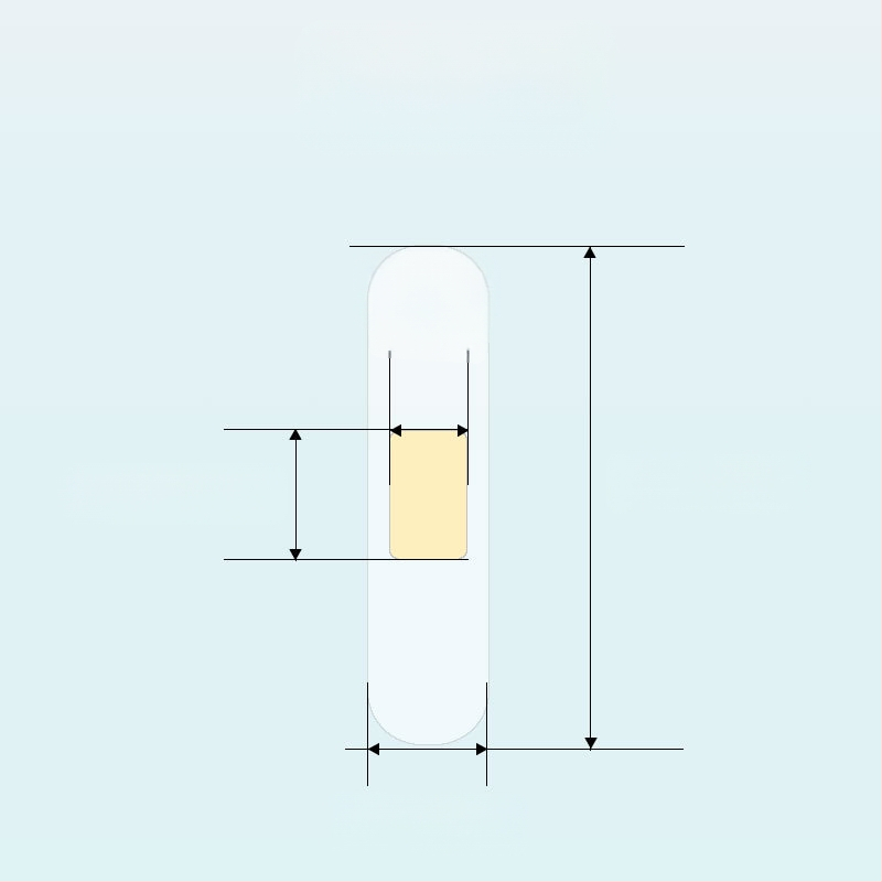 Elastinio audinio apvalus vandeniui atsparus tvarstis, 100 vnt, vienkartinis, skirtas kraujo paėmimui ir pėdos apsaugai