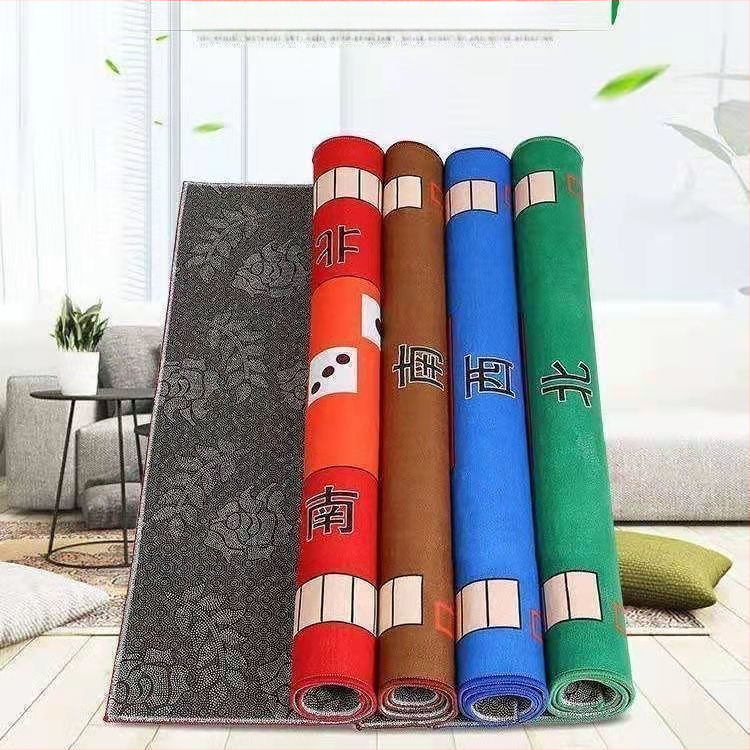 Покривка за маса в новокитайски стил, квадратна, водоустойчива, антихлъзгаща, износоустойчива, геометричен принт