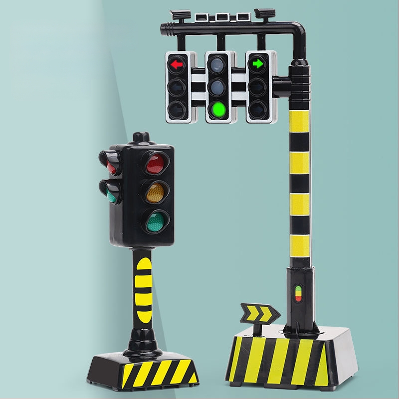 Pārvietojams bērnu satiksmes signāls ar skaņu – izglītojoša rotaļlieta no māla