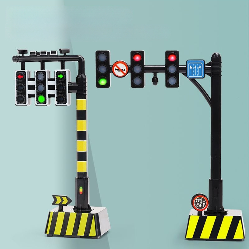 Pārvietojams bērnu satiksmes signāls ar skaņu – izglītojoša rotaļlieta no māla