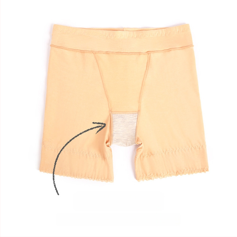 Γυναικεία σορτς ασφαλείας – κατά του διαφάνειας, χαμηλή ζώνη, μονόχρωμα βαμβακερά εσώρουχα με επένδυση βισκόζη (90% βαμβάκι, 80% βισκόζη)