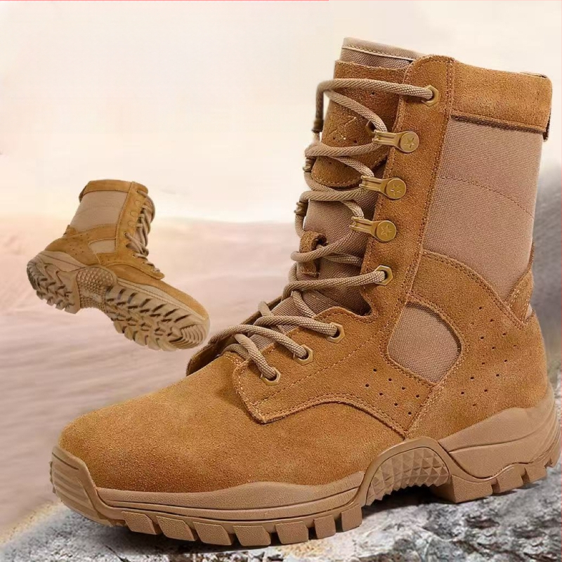 Vyriski vandeniams skirti lauko batai, kvėpavimas, anti-slydimo padas, aukštas viršus iš velūro su odos intarpais, tekstinė įdėklė, kiilinis kulnas 3–5 cm