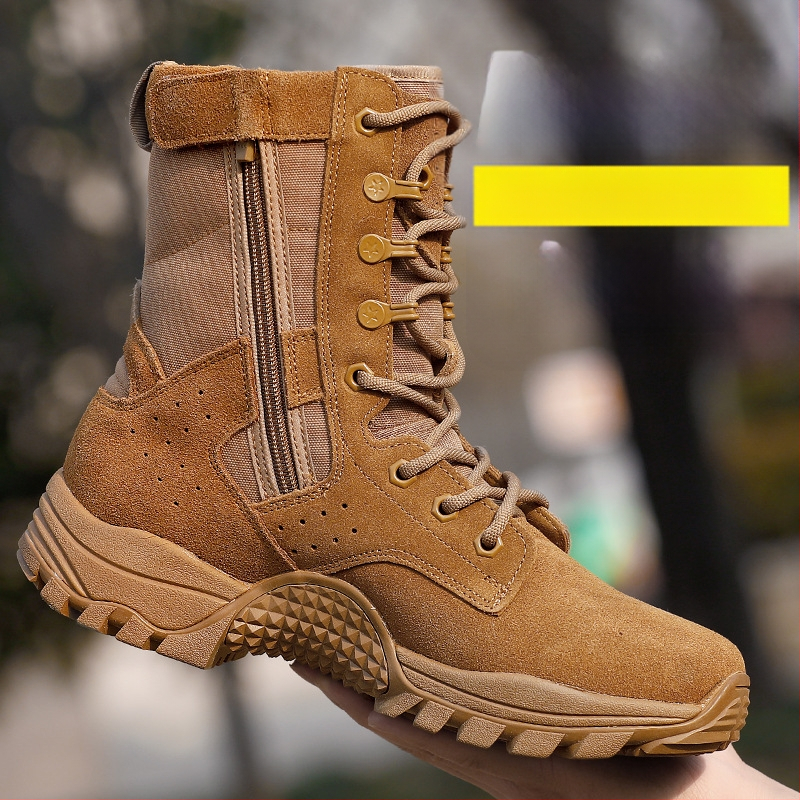 Vyriski vandeniams skirti lauko batai, kvėpavimas, anti-slydimo padas, aukštas viršus iš velūro su odos intarpais, tekstinė įdėklė, kiilinis kulnas 3–5 cm