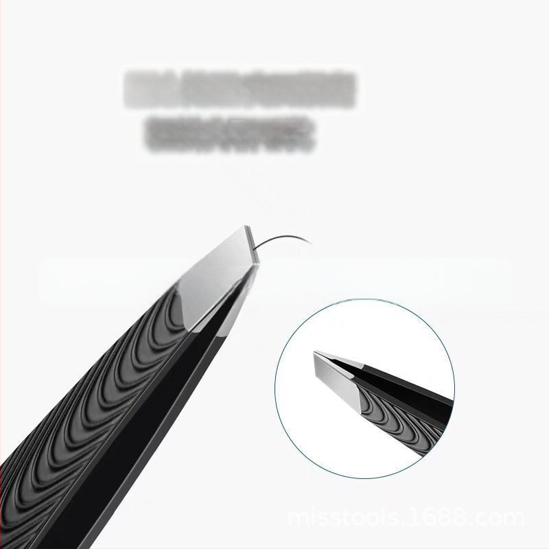 Clip pentru sprânene cu model în valuri și pense compacte, oțel inoxidabil, instrument de conturare a sprânenelor