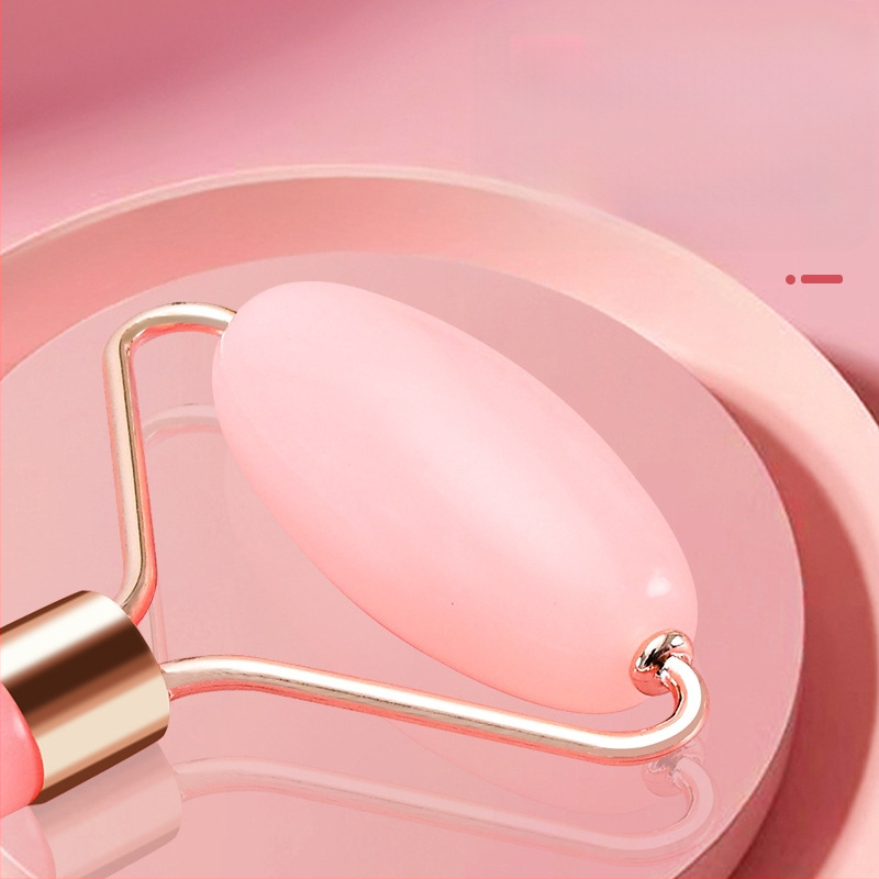 Сърцевидна кристална ролка за лице – комплект с двойна глава, ръчна, неелектрическа