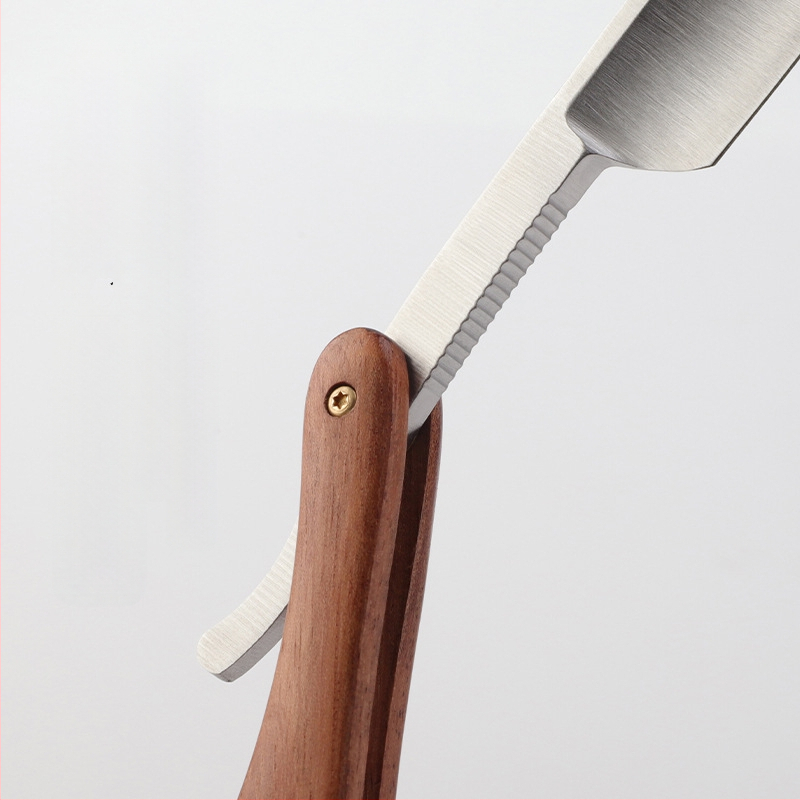 Χειροκίνητο αναδιπλούμενο ξυριστικό για ξύρισμα και περιποίηση γενειάδας, με μία λεπίδα