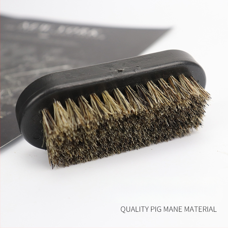 Barzdos šepetėlis, nešiojamas su plastine rankena, 1 vnt, medžiaga: derva + šereliai, šerelių ilgis 3 cm