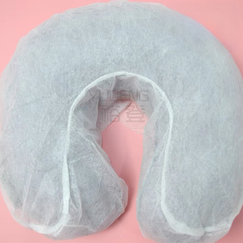 Vienkartinė U formos pagalvės uždanga SPA – dulkių apsauga, nepluošto audinys 100% PP, GSM 20–50, pynimo būdas: spin, GB standartas, prekės ženklas Yudeng