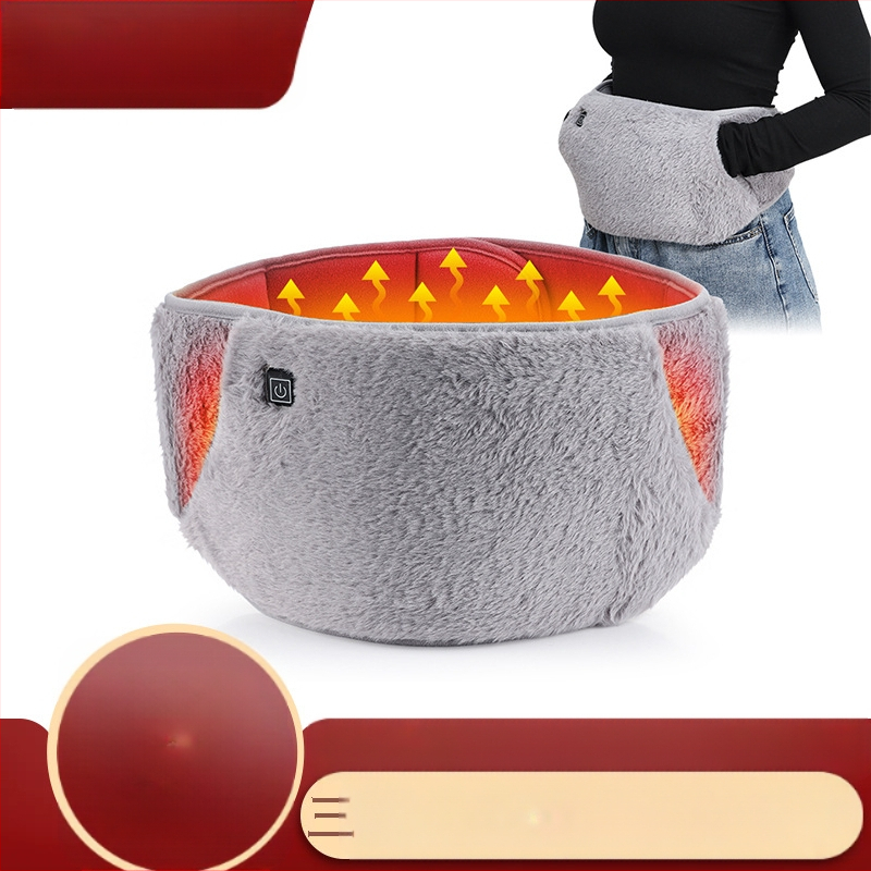 Grijani pojas za struk s USB, kristalno pliš, 5V/5W, 3 razine grijanja, 45-65°C