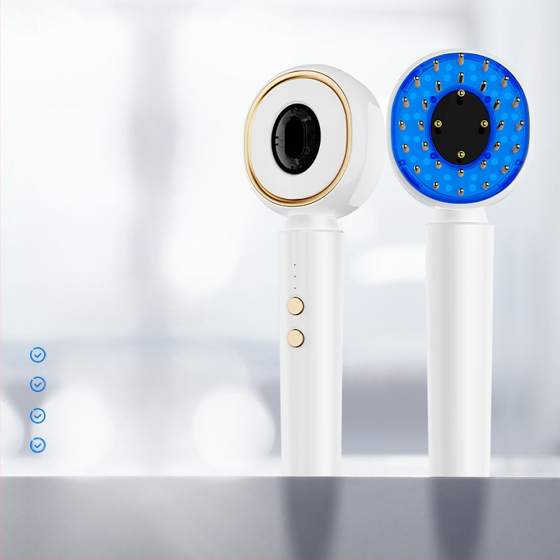 ЕМС микроелектрически вибрационен масажиращ гребен за коса - домашна употреба, модел 2024, 3 настройки