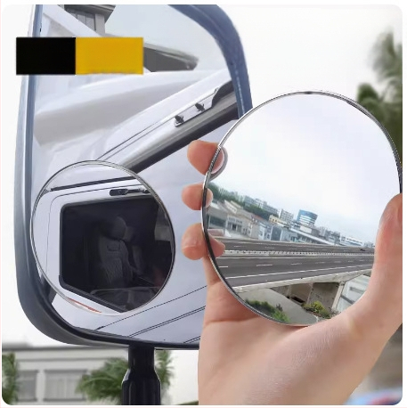 Kravas automobiļu un autobusu atpakaļskatāmo spoguļu komplekts ar platleņķa skatienu, aklās zonas atstarotāju un mazs apaļš palīgspogulis