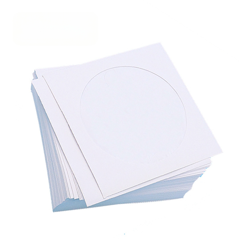 RONC Θήκες CD/DVD από επικολλημένο χαρτί με διαφανές παράθυρο, μονής όψης, συσκευασία 100 τεμαχίων