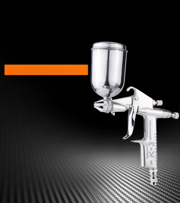 Automatinė purškimo pistolė, modelis 001, pneumatinis purškimas, rankinis valdymas, dažų tiekimas slėgiu