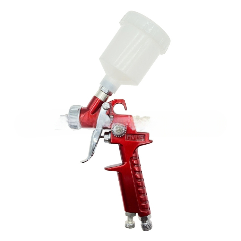 Aukšto slėgio dažų purškimo purkštuvas H-2000 automobiliams ir baldams, talpa 125, purškimo angos skersmuo 0.8, purškimo nuotolis 180, darbinis slėgis 0.25