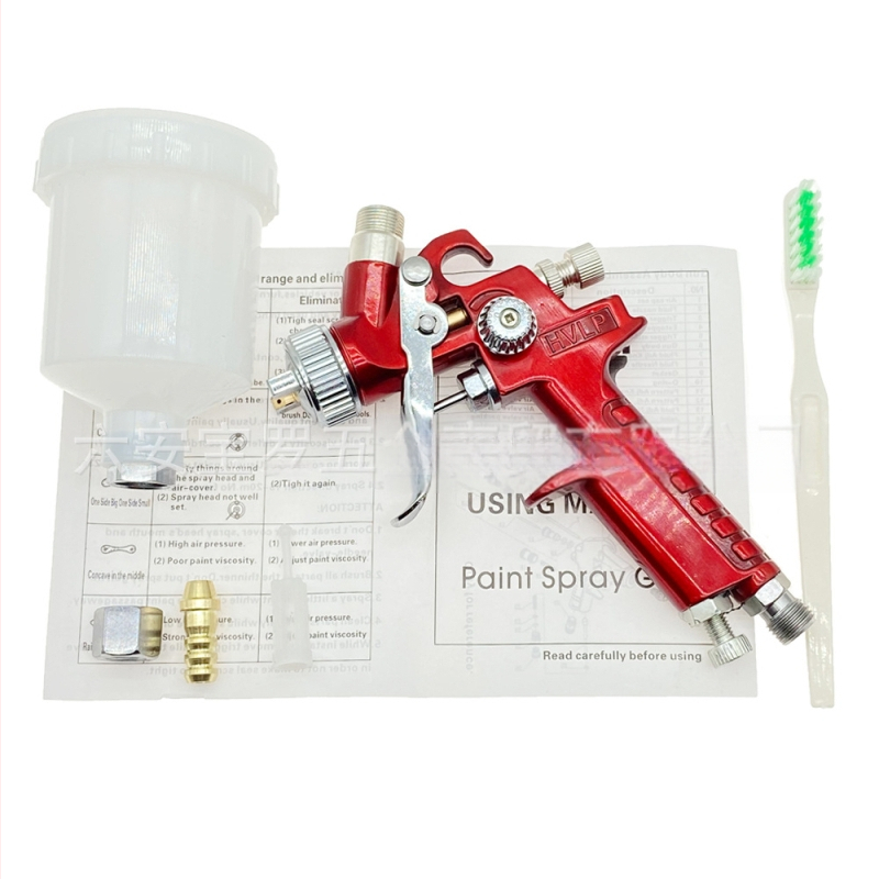 Aukšto slėgio dažų purškimo purkštuvas H-2000 automobiliams ir baldams, talpa 125, purškimo angos skersmuo 0.8, purškimo nuotolis 180, darbinis slėgis 0.25