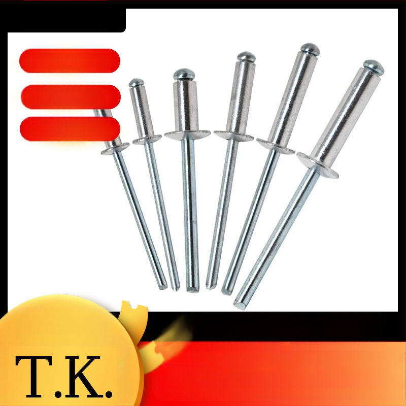 Комплект за заклепване за алуминиеви шкафове (Марка: T.K.Excellent; Материал: алуминий и сплави; Стандарт: ISO1051; Тип заклепки: слепи; Повърхност: без обработка)