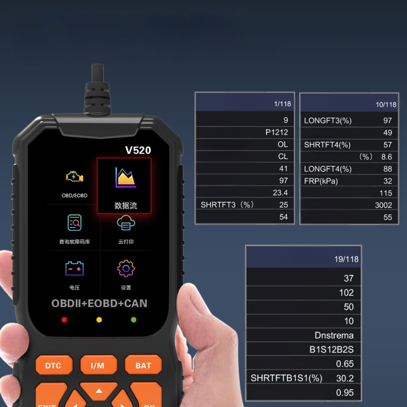 VIC C01 Φορητό διαγνωστικό εργαλείο αυτοκινήτου – 12V τροφοδοσία, μοντέλο C01, εύρος θερμοκρασίας -20°C έως 80°C