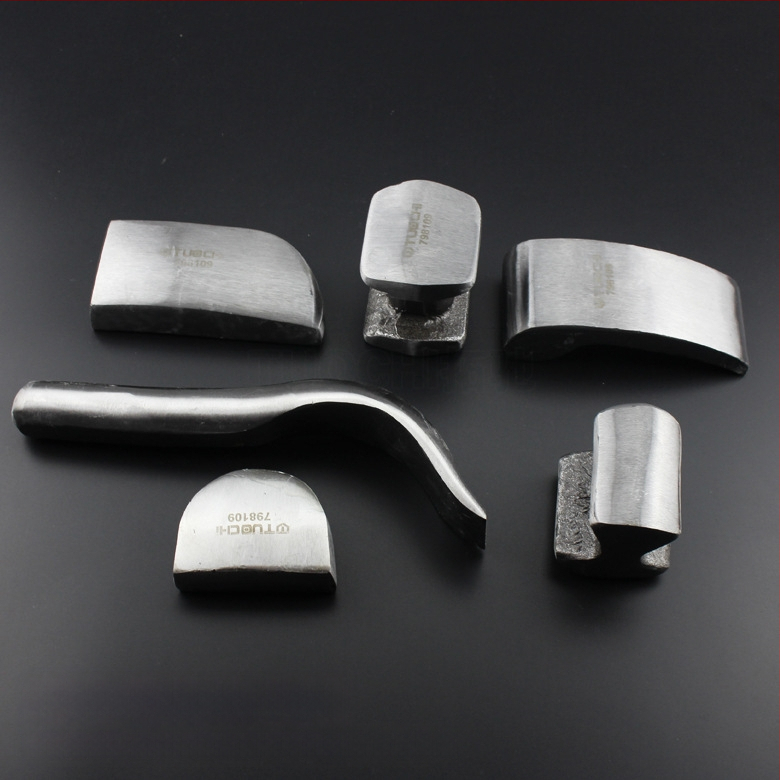 TOTCHI lakštinių plokščių plaktukas, 9 dalių rinkinys auto plektrų remontui, galvos medžiaga aukštos anglies plienas, rankena iš plastiko, ilgis 280 mm