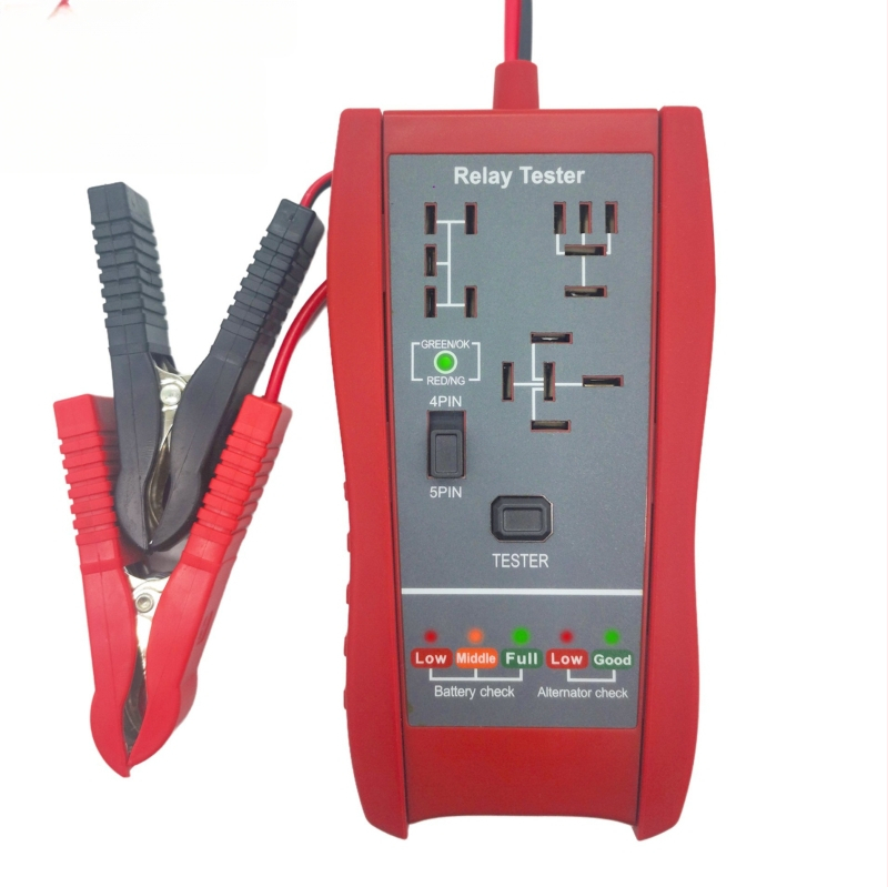 RT-910 divu funkciju auto releja un akumulatora detektors – auto defektu detektors, 12V, 0–40°C, atklāšanas sistēma 6–16