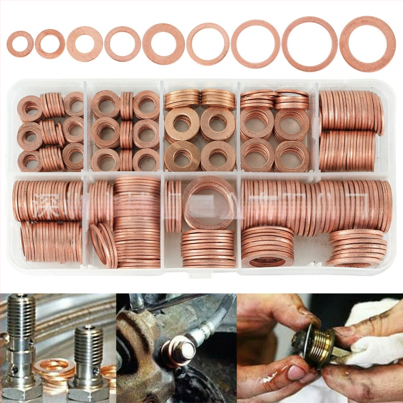 Медна уплътнителна шайба, O-образна, за дупки - висока температурна устойчивост, износоустойчивост и корозионна устойчивост