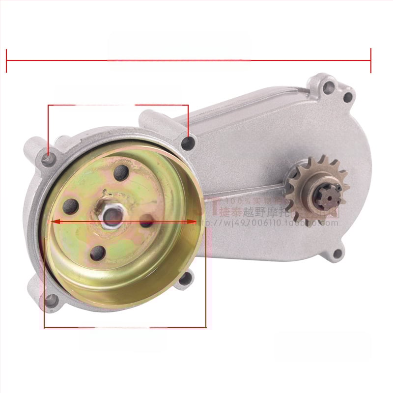 Mini motorkerékpár sebességváltó 47–49cc motorhoz, Leah váltó, alumínium