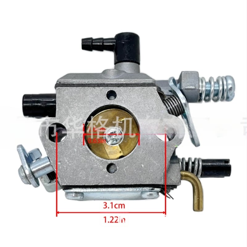 Μηχανικός καρμπυρατέρ Wagner για χλοοκοπτικό, 45cc/52cc/58cc δίχρονου κινητήρα, μοντέλο 5200 με πλαστικό σύνδεσμο λαδιού