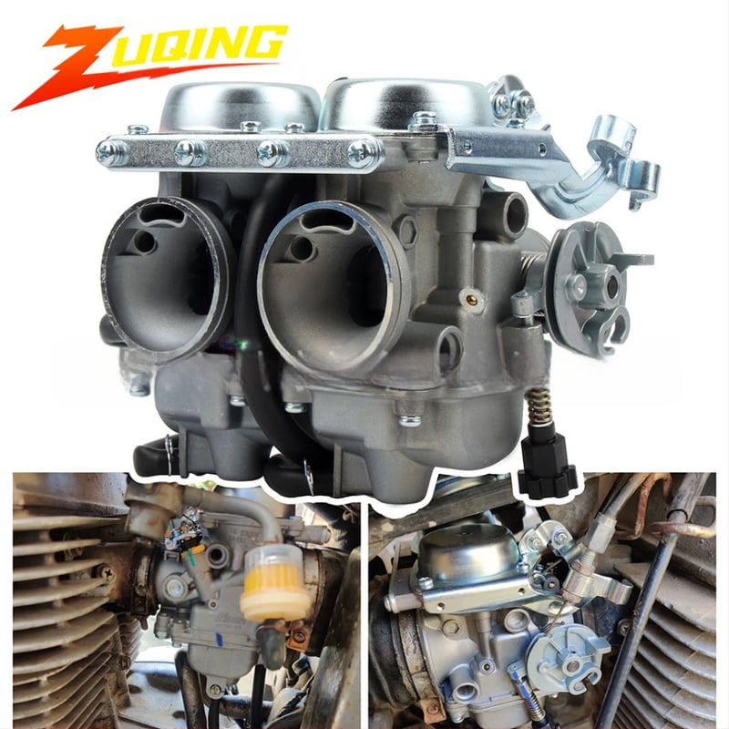 ZUQING HK230 Karburatoriaus patobulinimų rinkinys Honda CMX250 Rebel 250 SPD26J, dviejų cilindrų