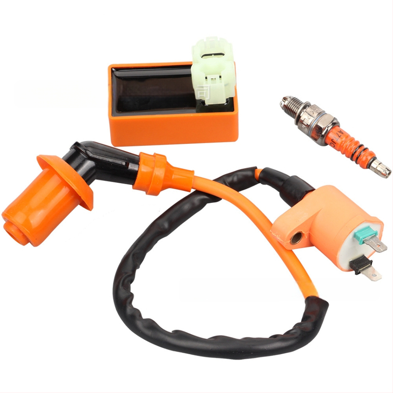 CDI ανάφλεξη και υψηλής τάσης πακέτο για ATV/GY6 50-150CC με μπουζί A7TJC