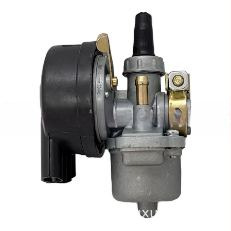 Μηχανικός καρμπυρατέρ με επίπεδη έμβολο αναρρόφησης, συμβατός με IE43, 1E43, 1E43F, 1E45, 1E45F 2-χρόνων κινητήρες χλοοκοπτικών, με φίλτρο αέρα; τυπικό άνοιγμα στήριξης; Αρ. εξαρτήματος 10888