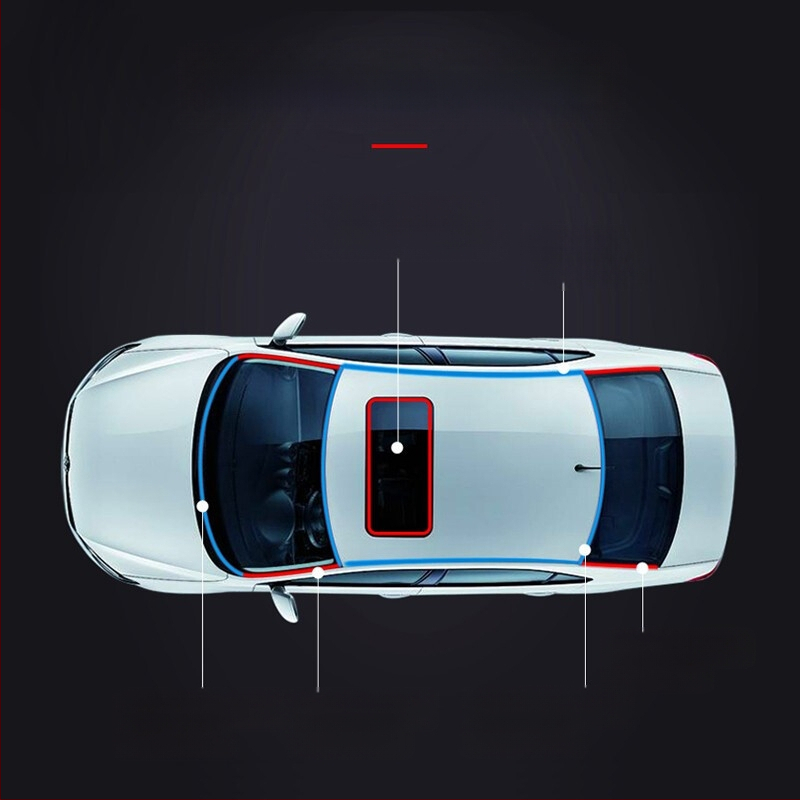 Автомобилна уплътнителна лента за слънчев покрив, EPDM, Т-образна, за предни и задни стъкла, прахо- и шумоизолация