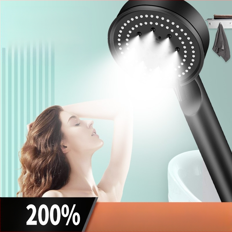 Σετ ντους με πέντε ταχύτητες ψεκασμού, υψηλής πίεσης, ABS, Jiashidi