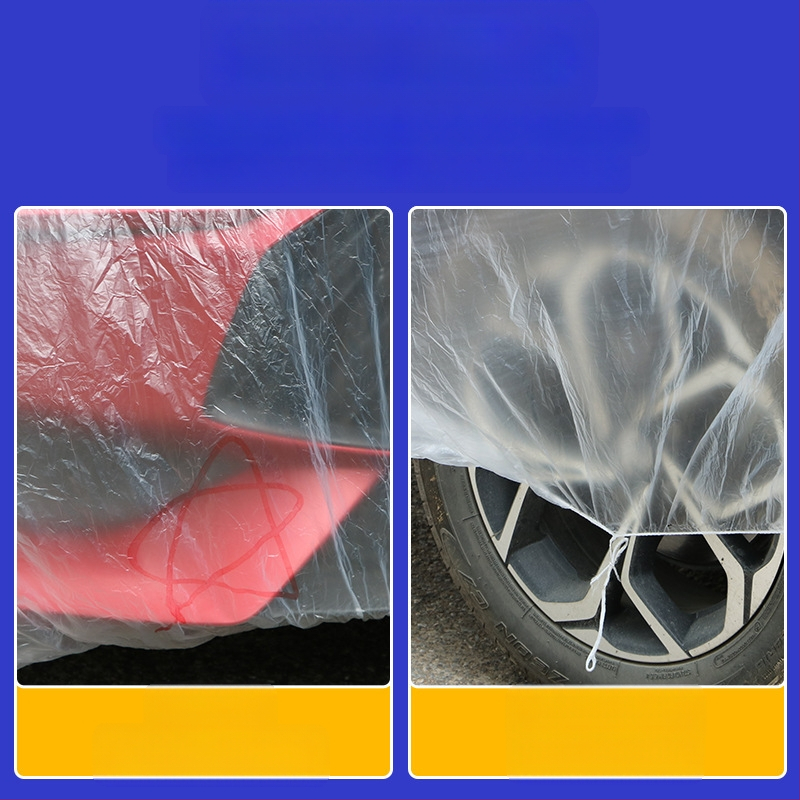 Ahmagni PE прозрачен еднократен автомобилен покрив, универсално за всички модели