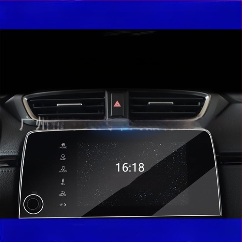 Temperētā stikla aizsargs auto navigācijas ekrānam – Honda CR-V/Jade/Crown (18–21) – HD, pret pirkstu nospiedumiem
