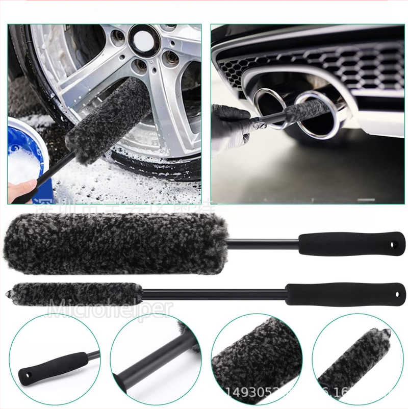 7-osaline komplekt velje keskharja harja auto pragude puhastamiseks (PP + kiud + EVA)