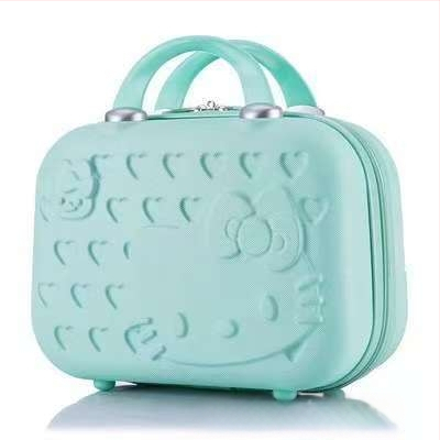 Ceļojumu kosmētikas soma, ABS materiāls, ūdensizturīga, ar kombinācijas slēdzeni, rāvējslēdzējs, universālie riteņi, mājas uzglabāšanai