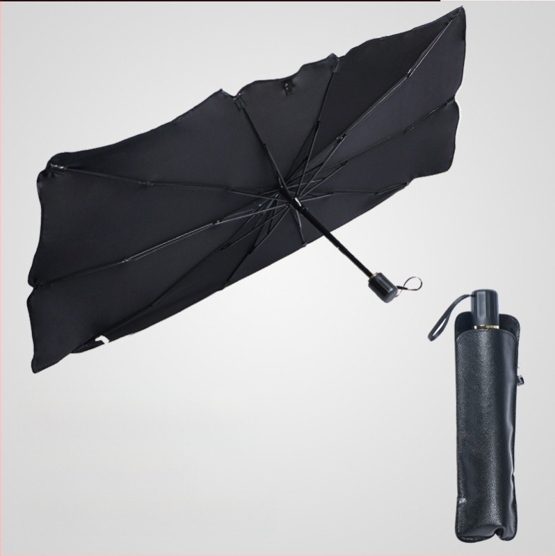 Automobilio saulės skydelis priekinio stiklo — universali tvirtinimas, saulės apsauga, šilumos izoliacija, vidinė apsauga