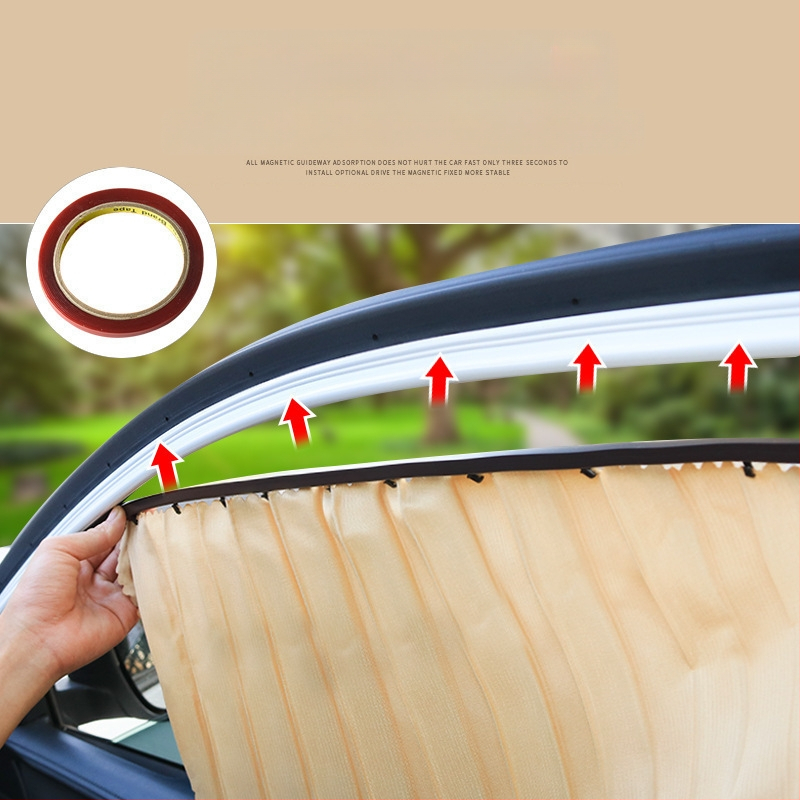 Automobilinis saulės skydas, roletės tipo, audinys, stora nepriešmatni tipas, bendras taikymas