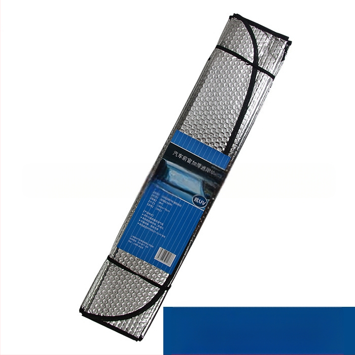 Automobilio saulės skydelis su aliuminine folija, dryžių raštas, tvirtinimas siurbtukais, priekinio stiklo apsauga nuo radiacijos