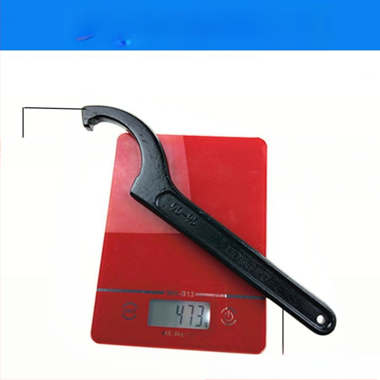 Baasil English pealkiri võiks olla: "Crescent wrench with hook jaw and electrophoresis hook-head design". Kol ei ole kinnitatud 3–5 tehniliste parameetrite reegel (ilma värvi ja suuruseta) ning reklaamiavalduslikke termineid vältida, palun kinnita, kas see