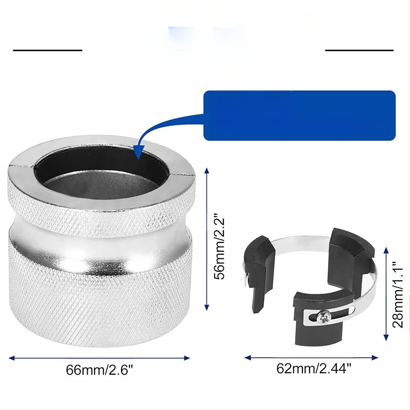 Мотоциклетен инструмент за монтаж на маслено уплътнение — регулируем драйвер за вилкови уплътнения, метален дърпач за вилкови уплътнения; NACHEE, въглеродна стомана, за ремонт на мотоциклети, комплект 3 части, 746 g