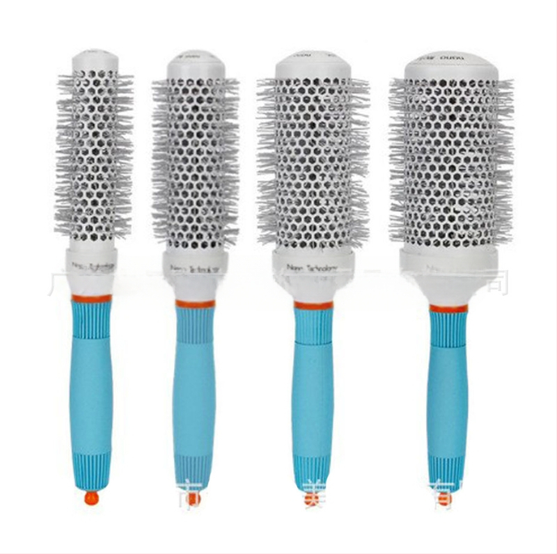 Matu lokšķēšanas ķemme ar keramisko ruļļu un ABS korpusu