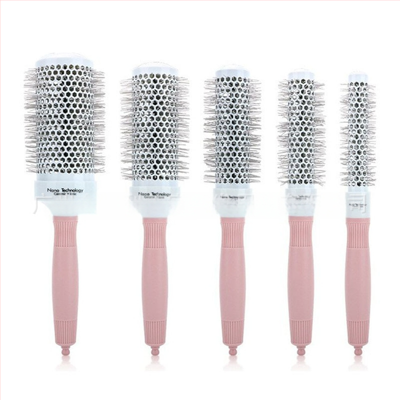 Matu lokšķēšanas ķemme ar keramisko ruļļu un ABS korpusu